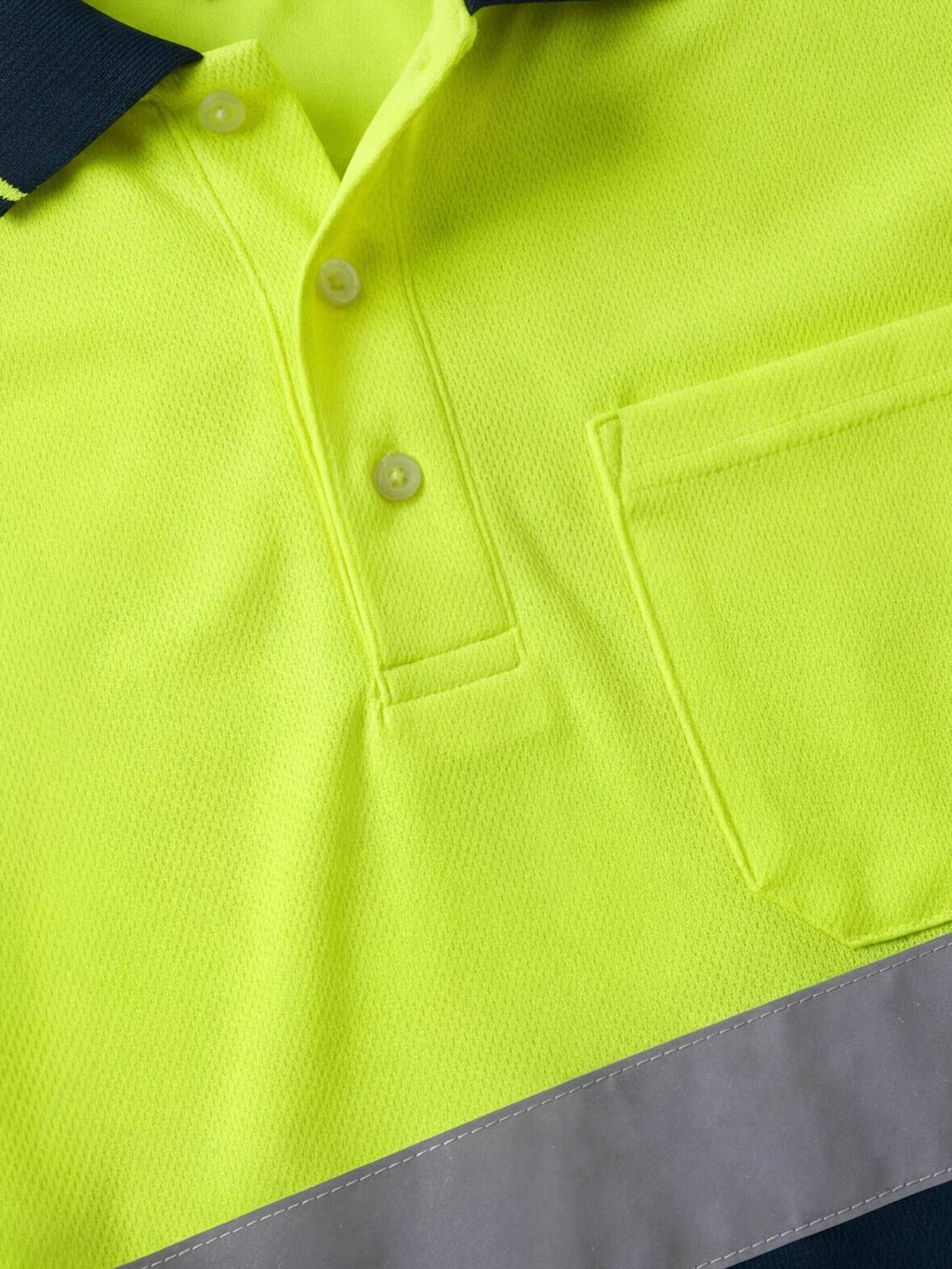 Hi-Vis Reflective Quick-Dry Short-Sleeve Work Polo