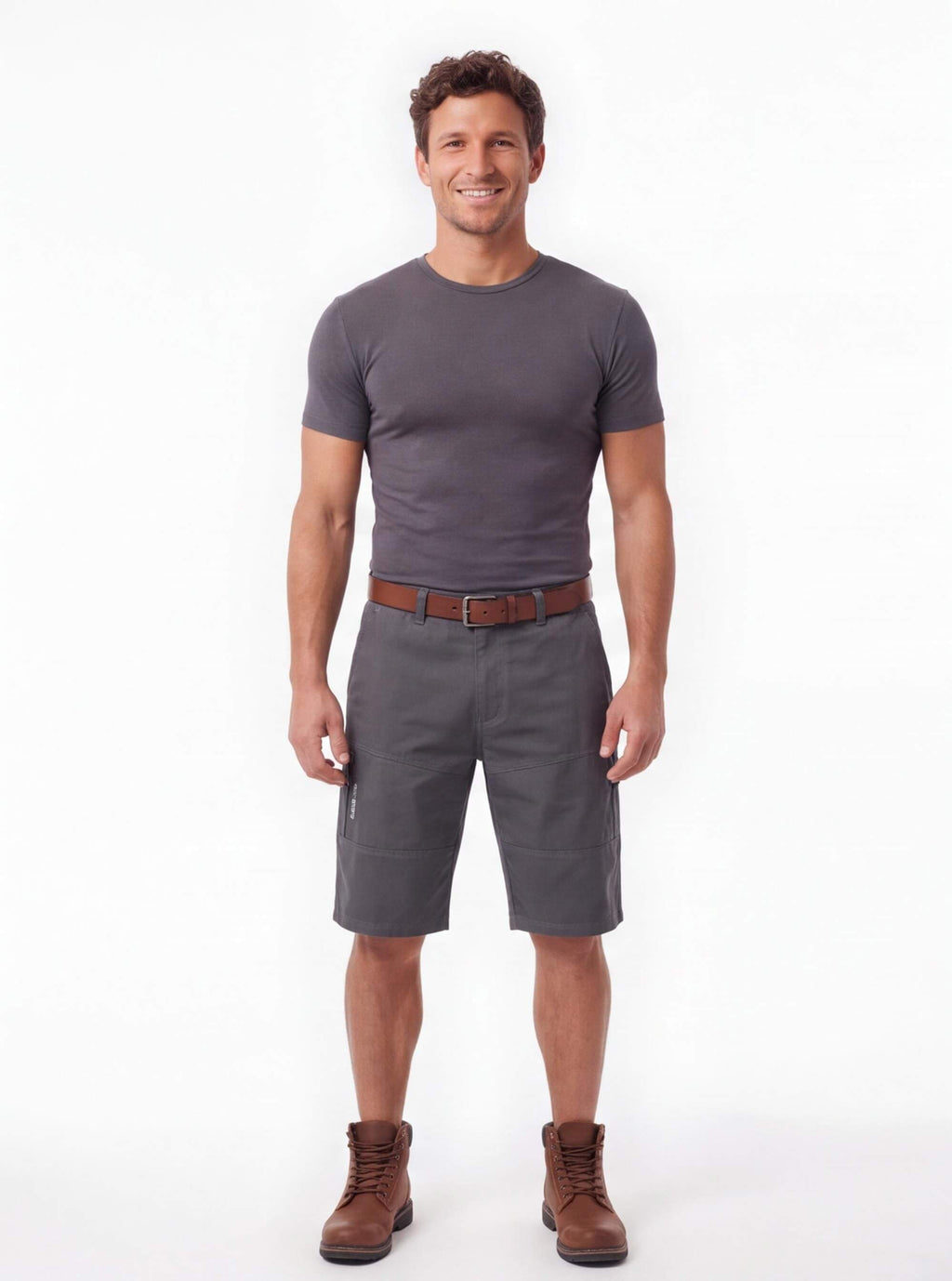 Cargo Work Shorts with Zipper Pocket