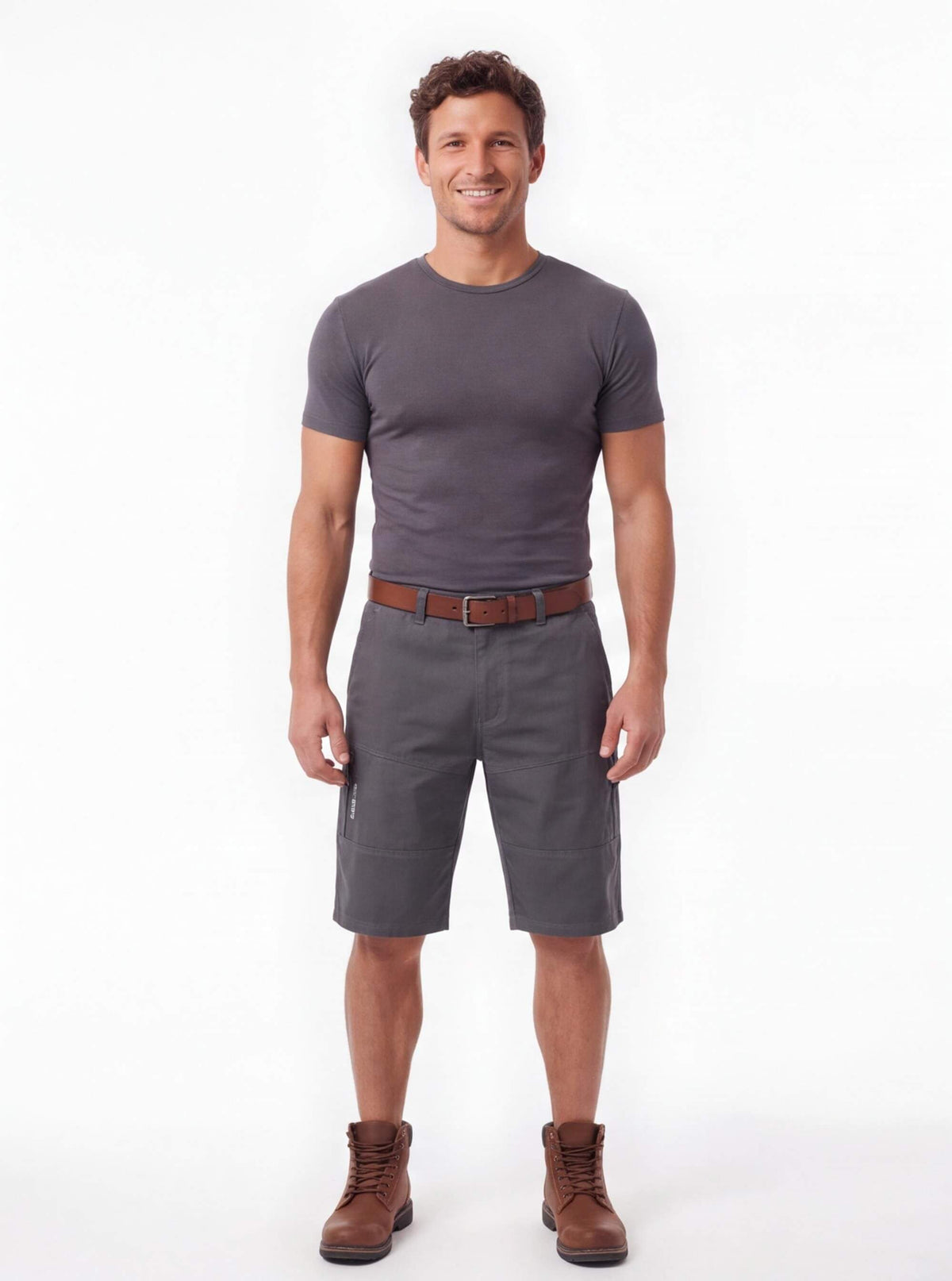 Cargo Work Shorts with Zipper Pocket