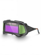 Compact Auto-Darkening Welding Goggles with Wide-View Lens