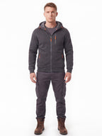 Slim-Fit Full-Zip Work Hoodie with Zip Pockets