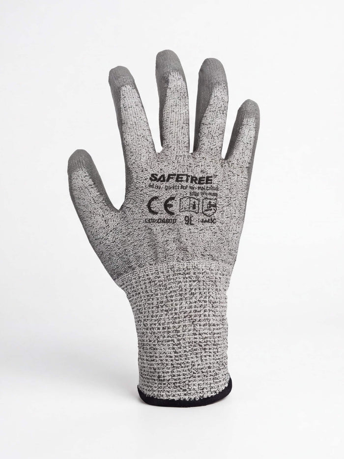 HPPE Cut-Resistant Coated Work Gloves