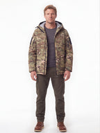 Thickened Windproof Winter Work Parka with Hood