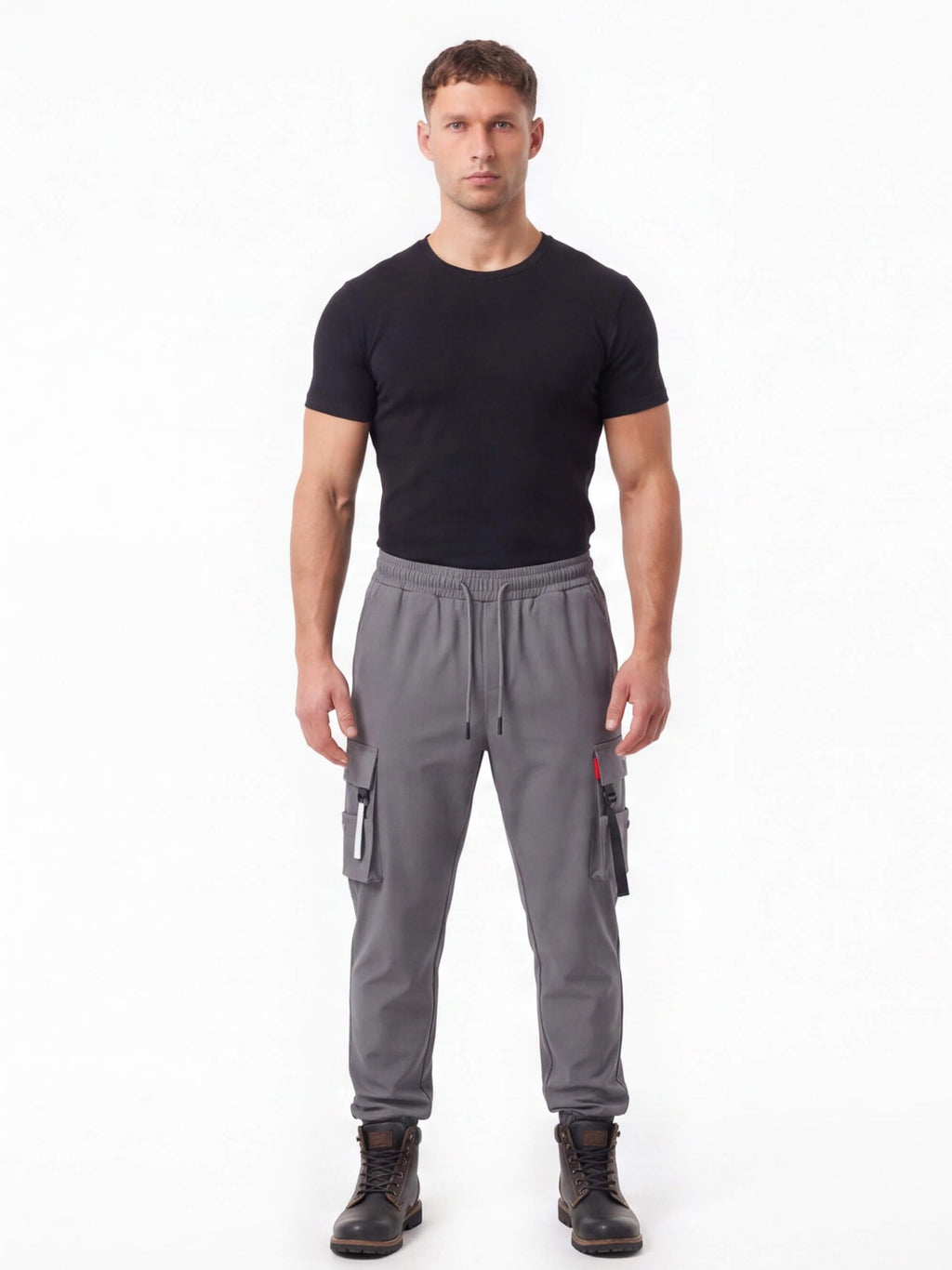 Loose-Fit Multi-Pocket Cargo Work Pants