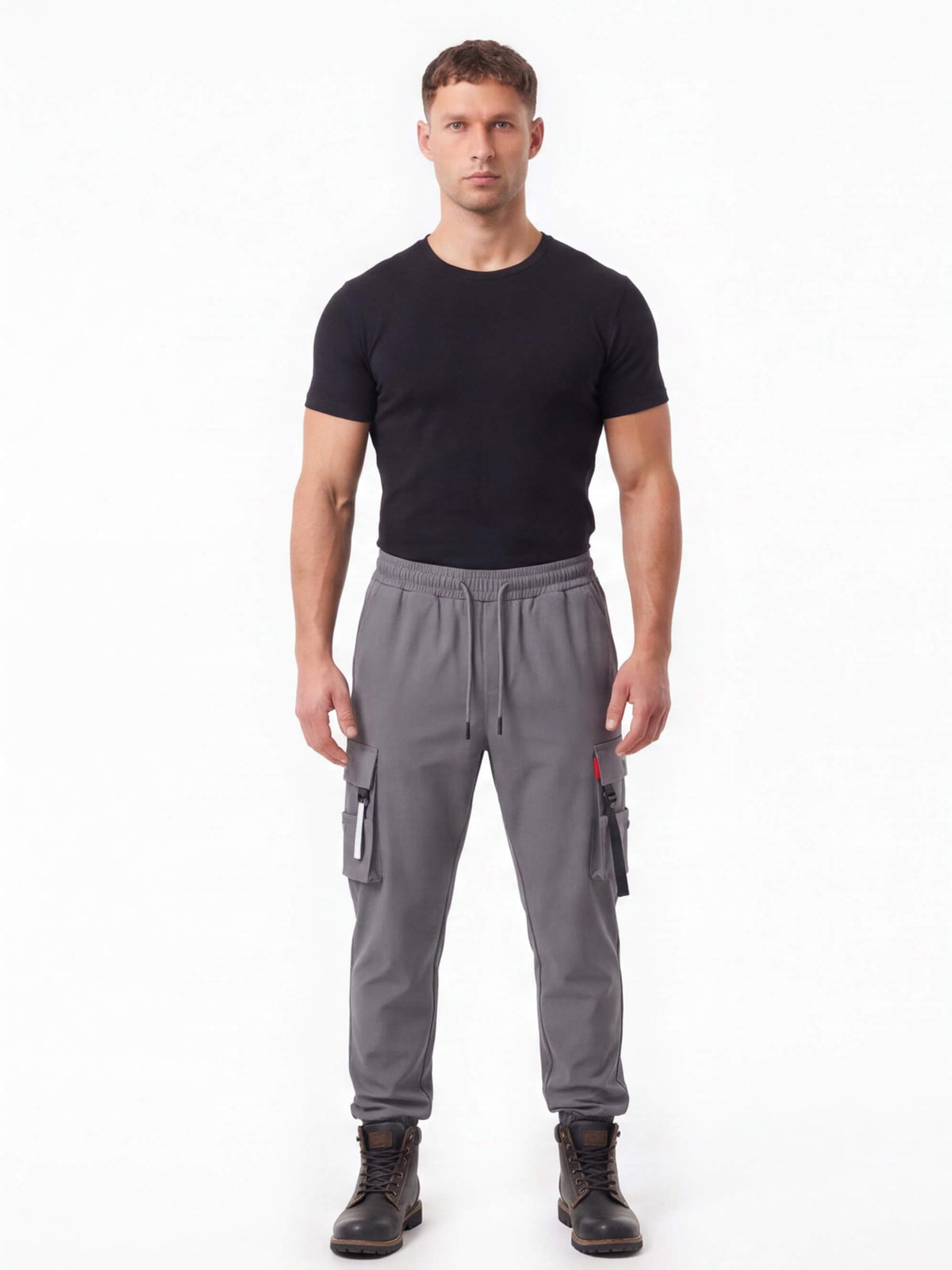 Loose-Fit Multi-Pocket Cargo Work Pants