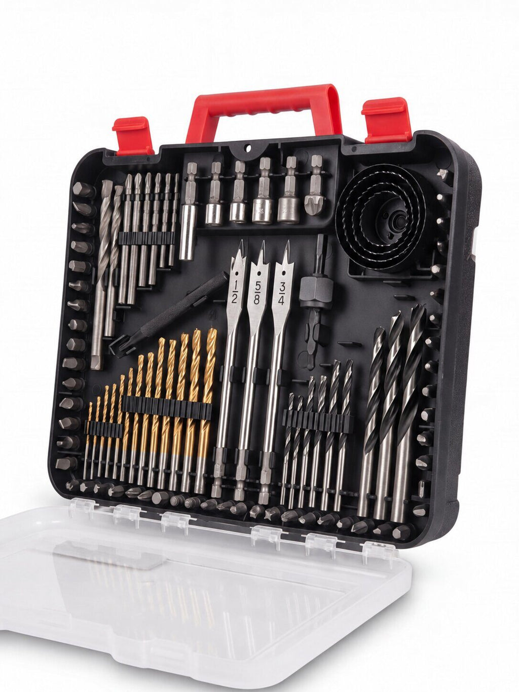 100-Piece Multi-Material Drill and Driver Bit Set