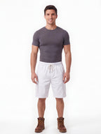 Breathable Summer Cargo Work Shorts with Drawstring Waist