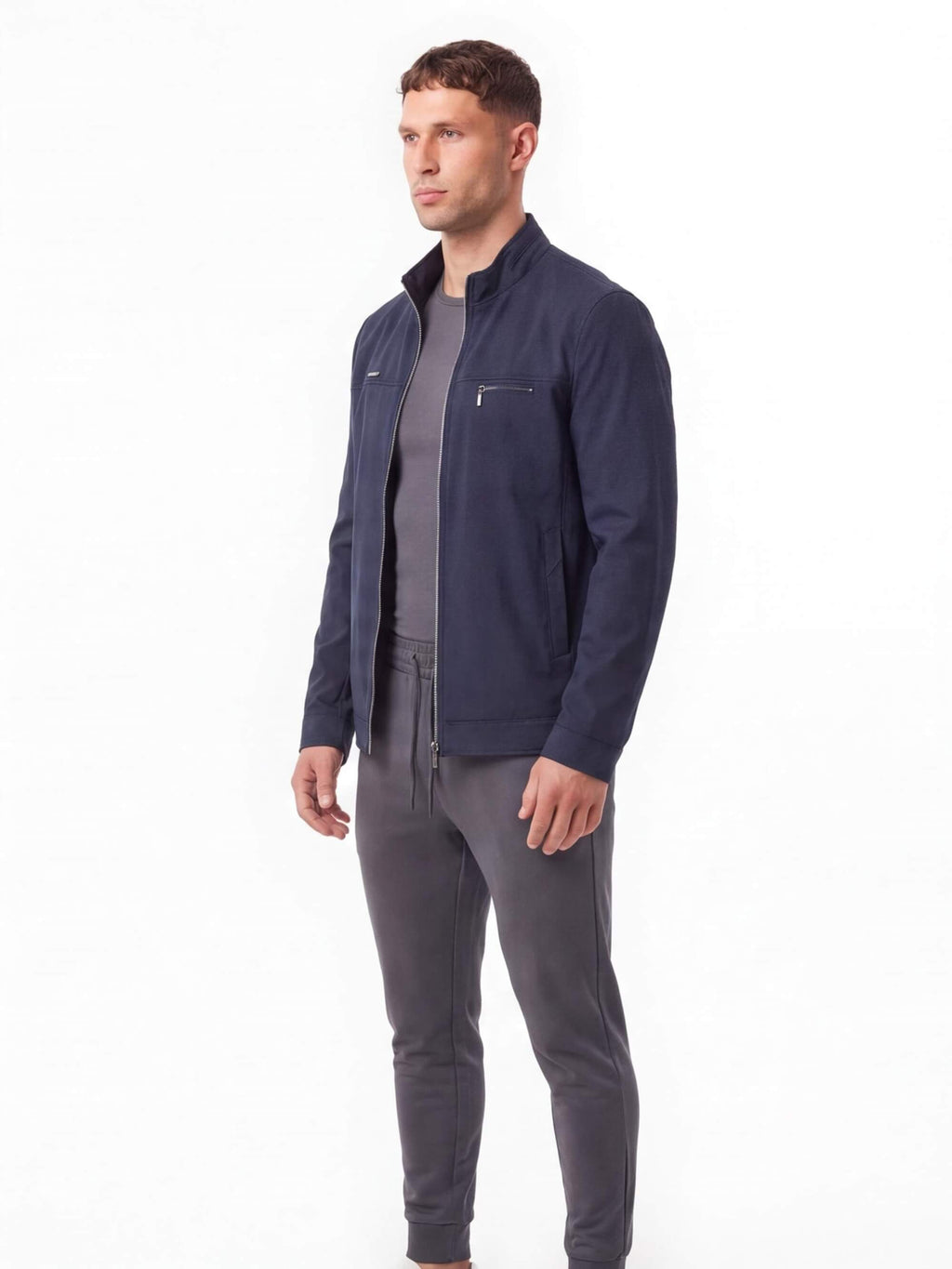 Business Casual Zip Work Jacket