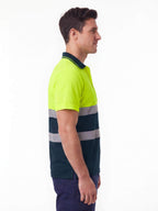 Hi-Vis Reflective Quick-Dry Short-Sleeve Work Polo
