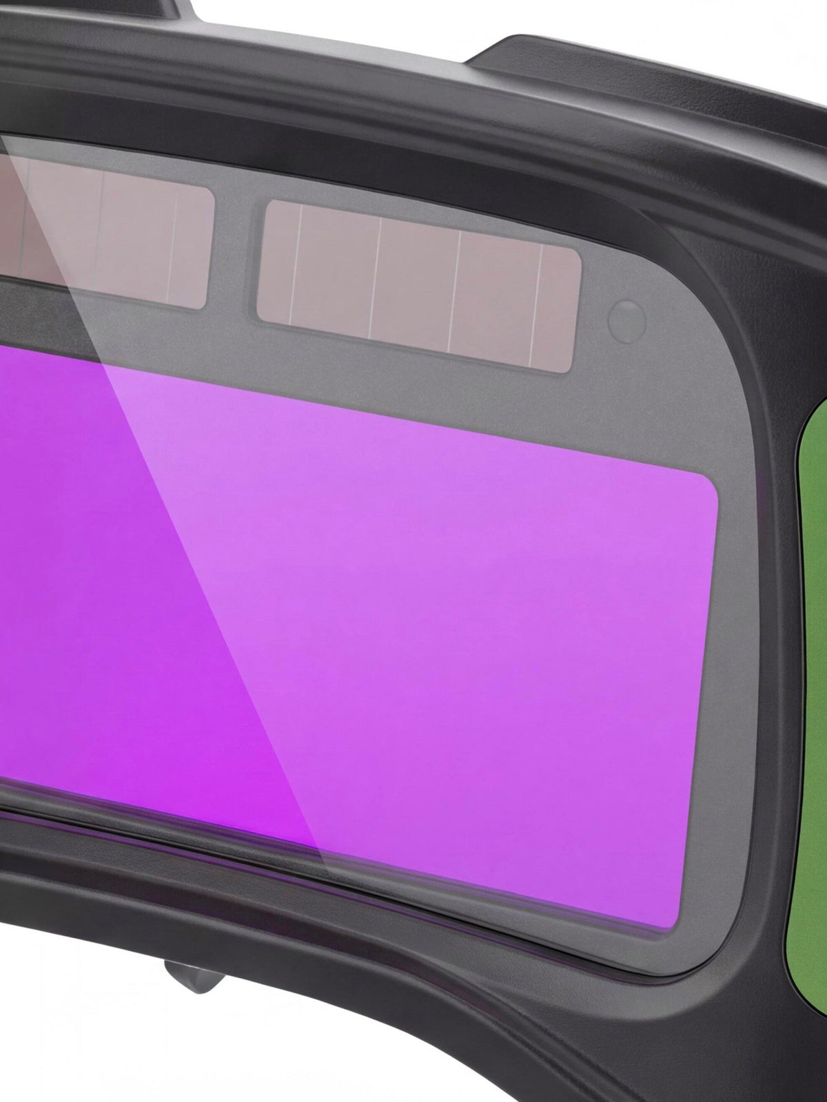 Compact Auto-Darkening Welding Goggles with Wide-View Lens