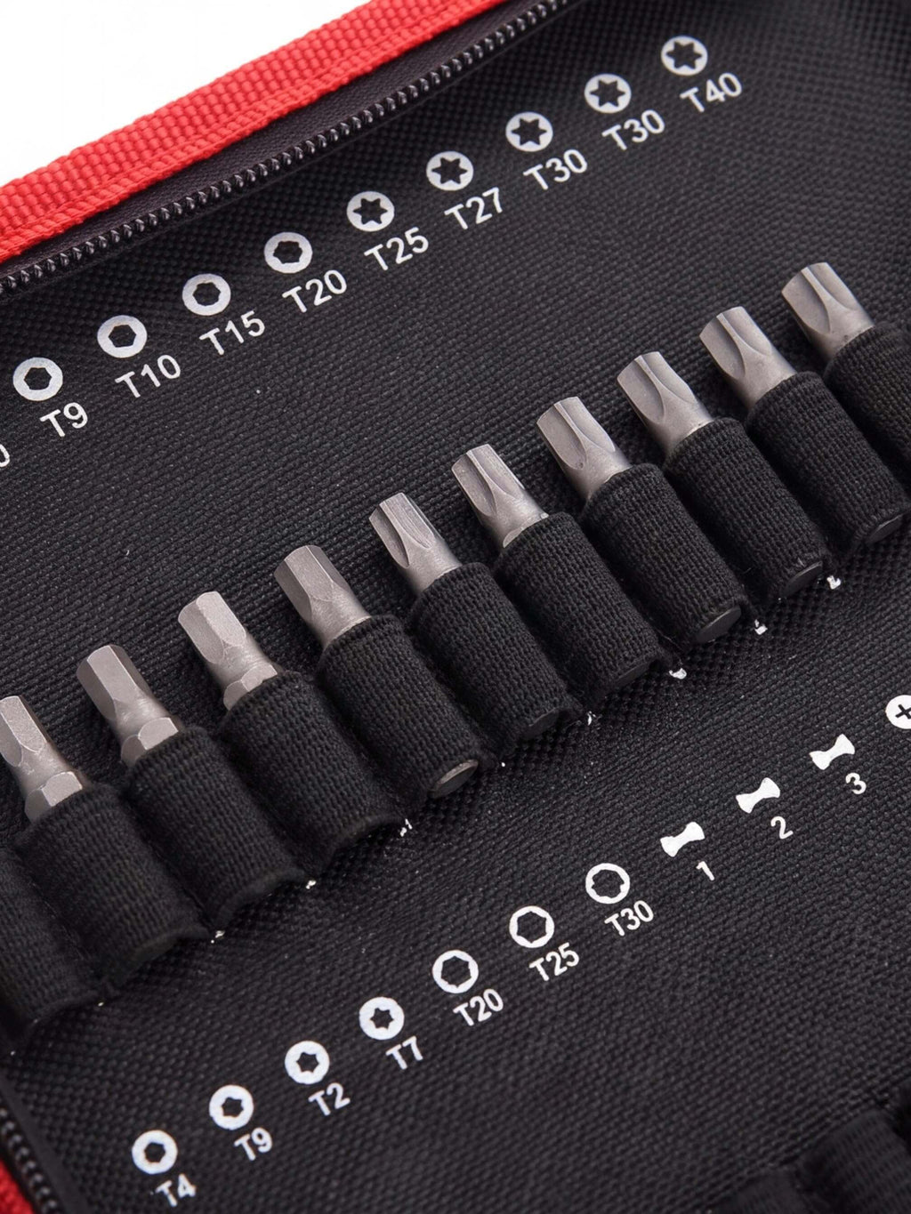Portable Drill Bit Organizer Roll – 24, 30 or 55 Slots