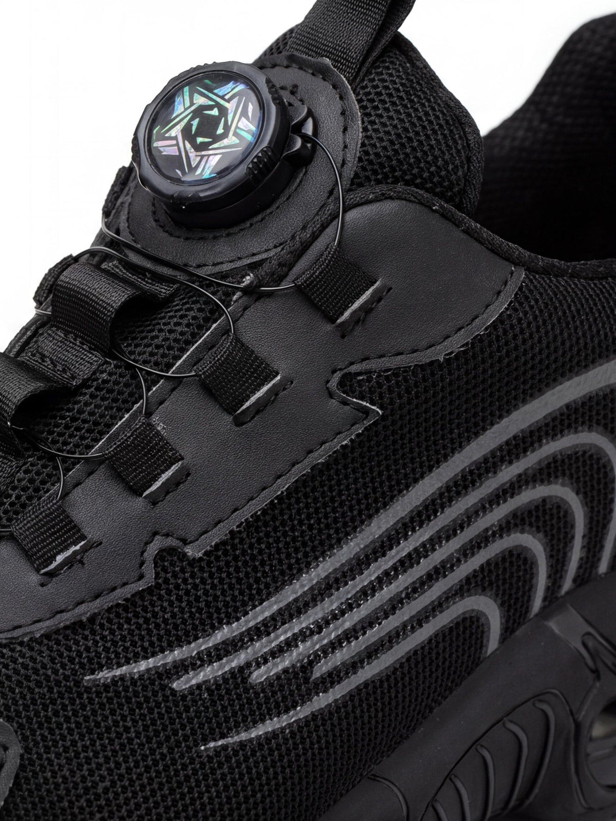 Rotating-Dial Steel Toe Puncture-Resistant Work Shoes