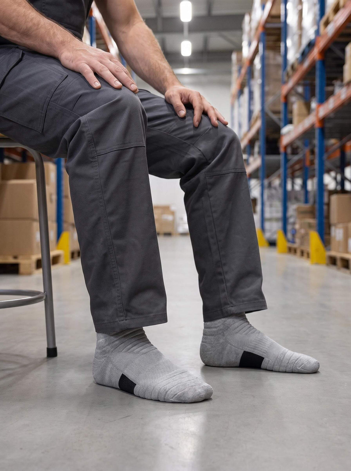 Breathable Cushioned Work Socks for Long Shifts