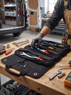 6-Zone Roll-Up Mechanic Tool Organizer