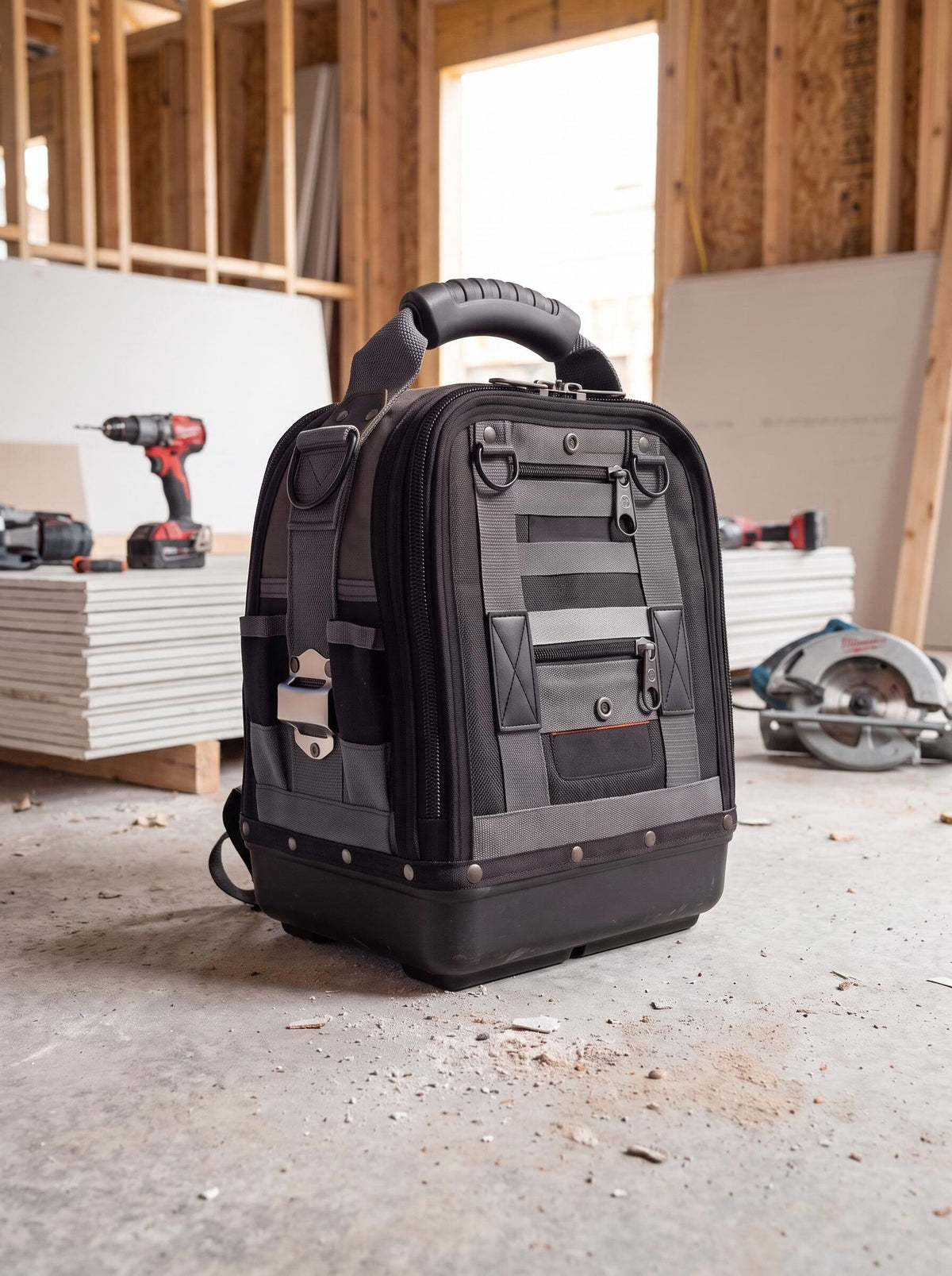 Multi-Pocket Jobsite Tool Backpack