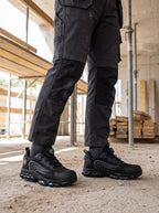 Rotating-Dial Steel Toe Puncture-Resistant Work Shoes