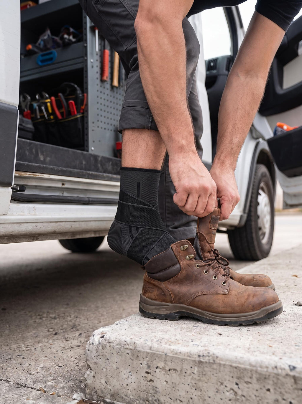 Adjustable Wraparound Ankle Compression Support