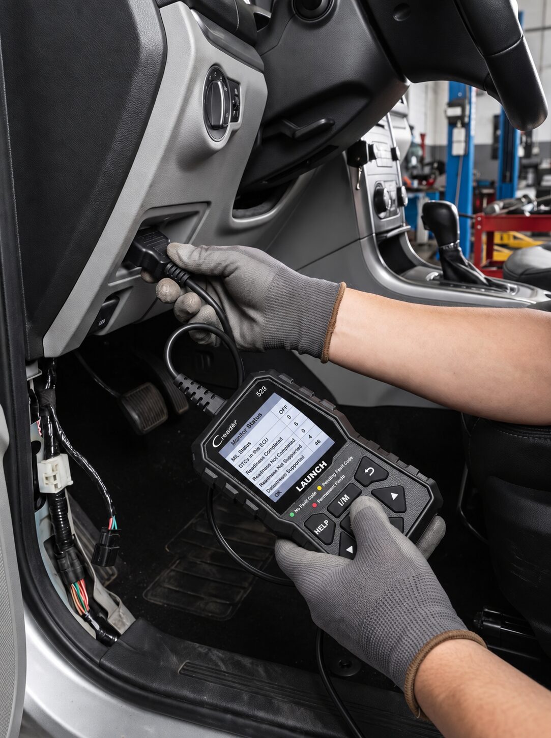 Handheld OBD2 Diagnostic Scanner with Live Data