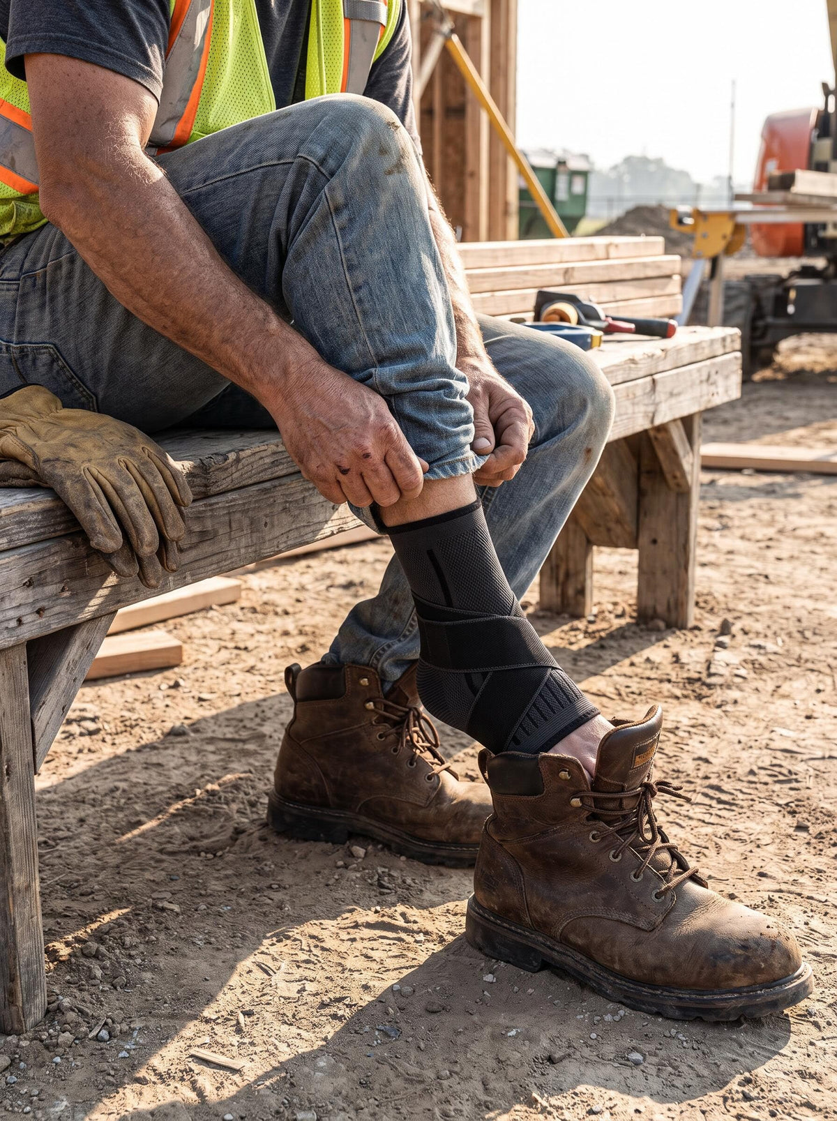 Adjustable Wraparound Ankle Compression Support