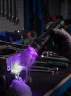 365nm / 395nm Triple-LED UV Inspection Flashlight