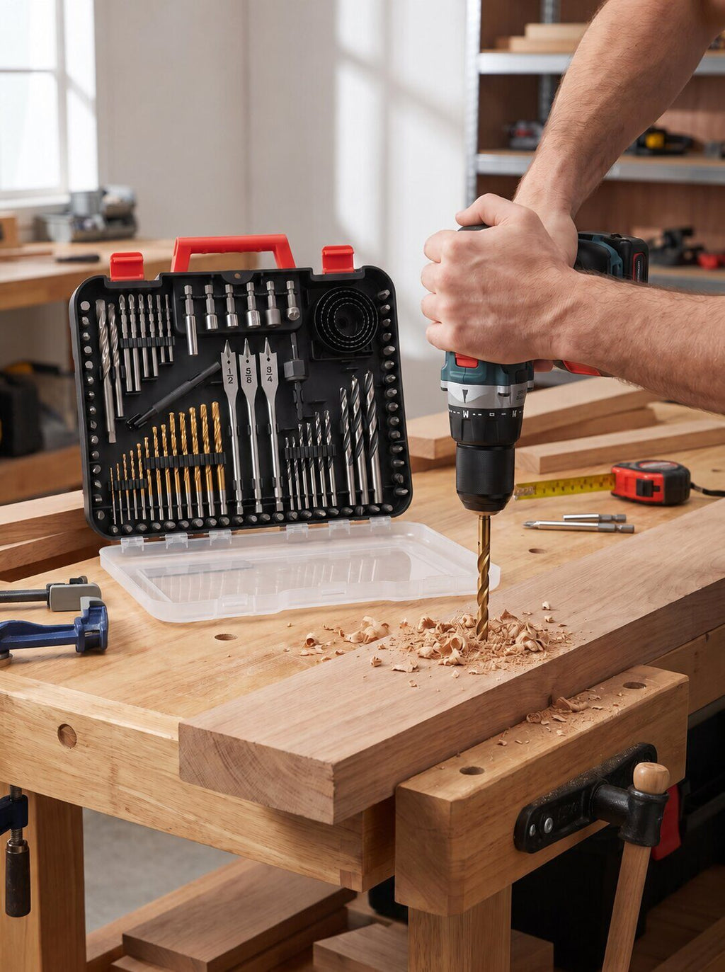 100-Piece Multi-Material Drill and Driver Bit Set