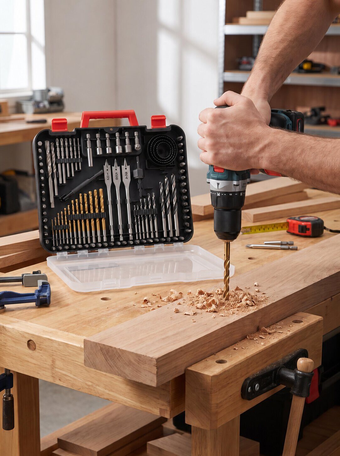 100-Piece Multi-Material Drill and Driver Bit Set