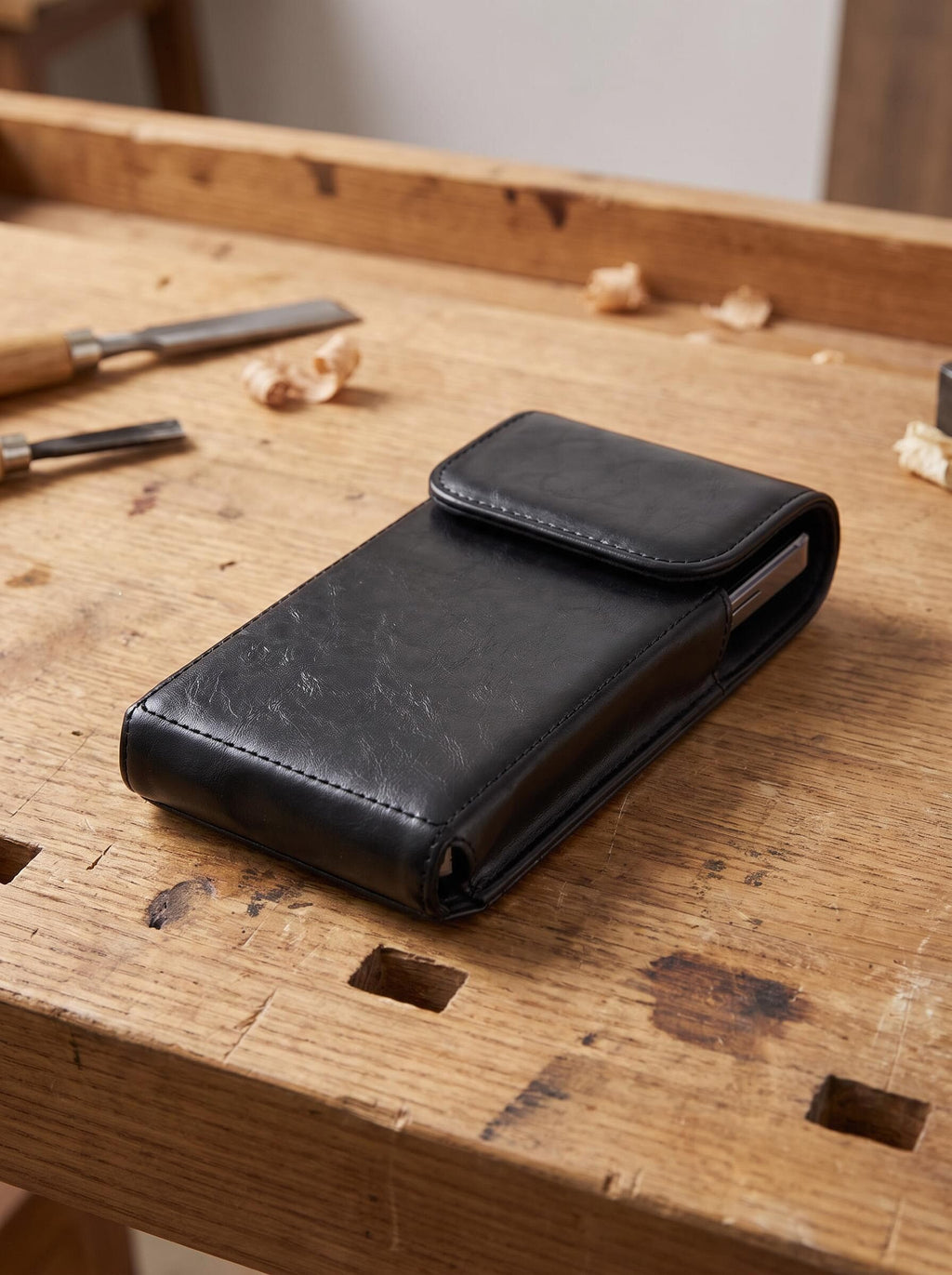 Magnetic Belt-Mounted Work Phone Holster