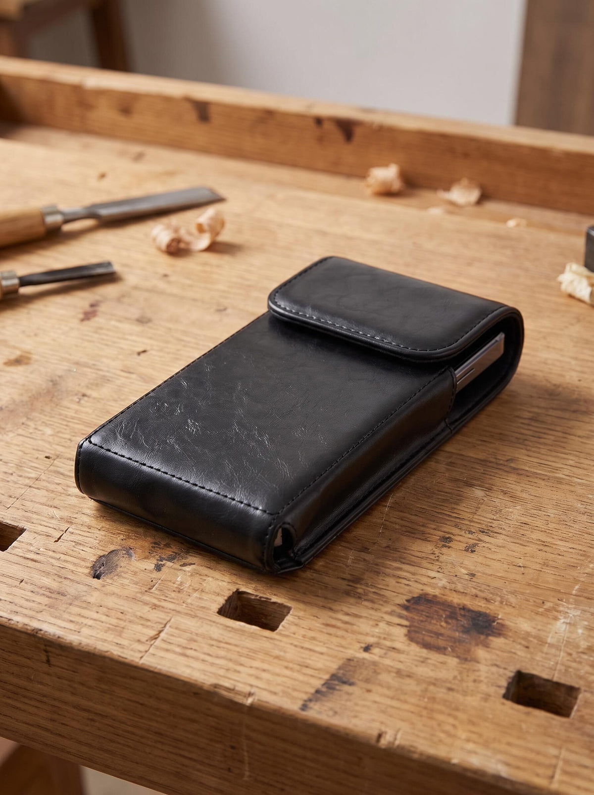 Magnetic Belt-Mounted Work Phone Holster