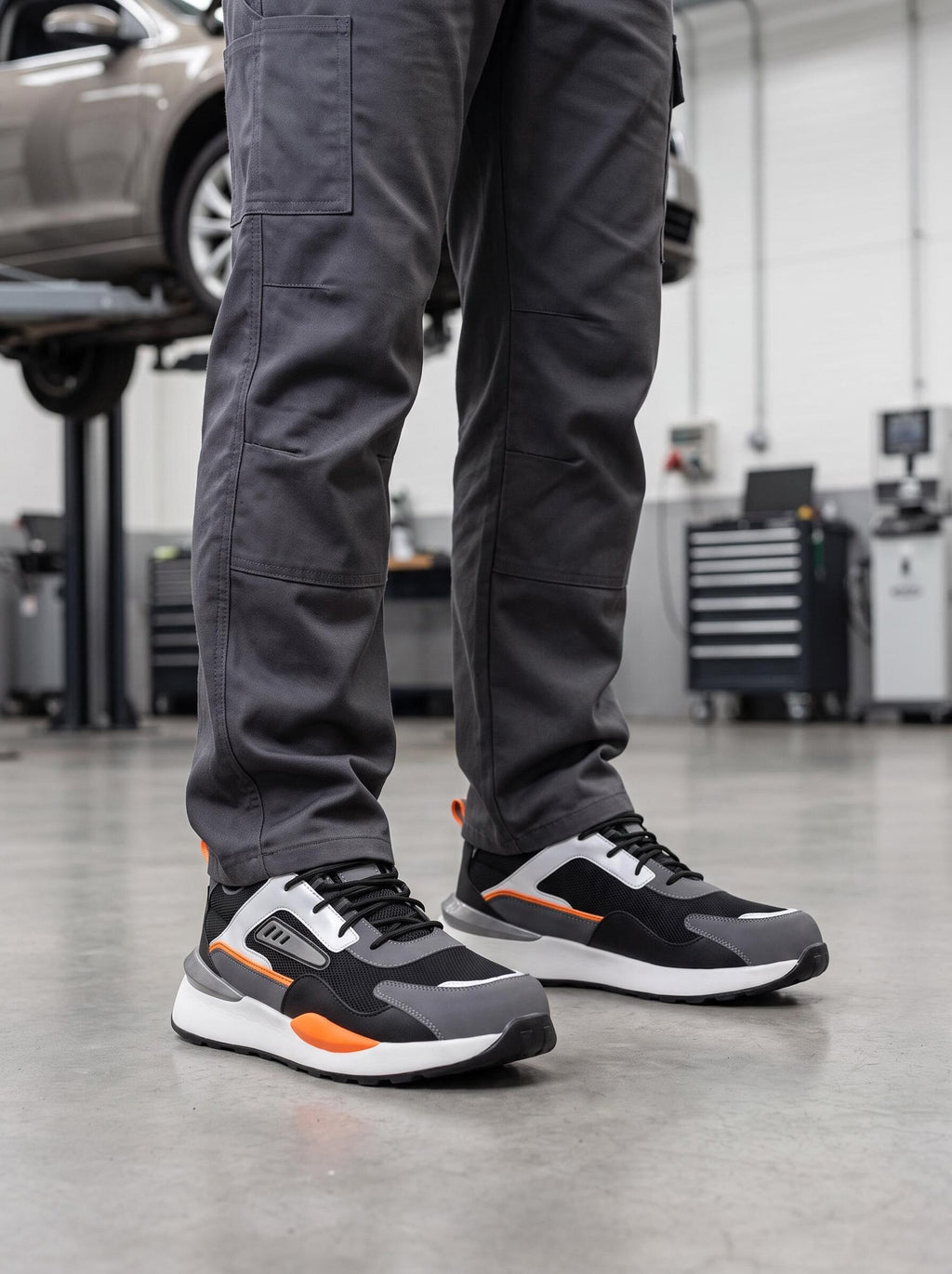 Steel Toe Puncture-Resistant Mesh Work Shoes
