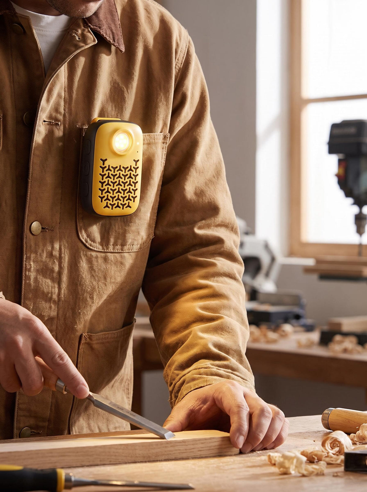 Wearable Magnetic Bluetooth Work Speaker with Task Light