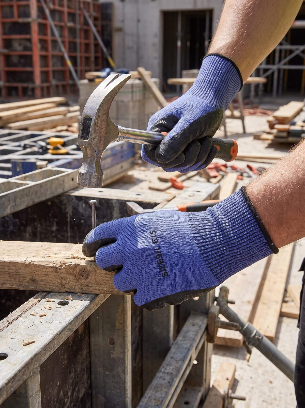 Textured Latex Grip Work Gloves