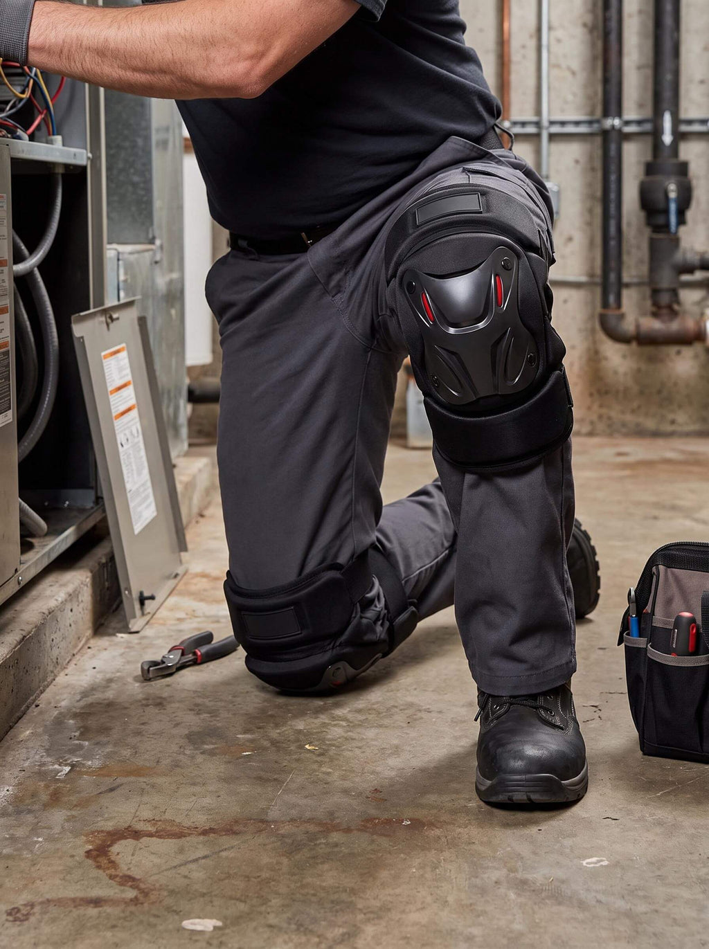 Hard-Shell Articulated Work Knee Pads