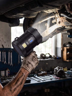 Rechargeable Solar Work Spotlight with Side Light
