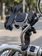 Triple Shock-Absorbing Handlebar Phone Mount