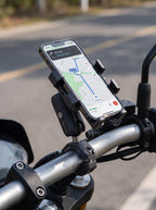 Shock-Absorbing Adjustable Handlebar Phone Mount