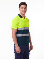 Hi-Vis Reflective Quick-Dry Short-Sleeve Work Polo
