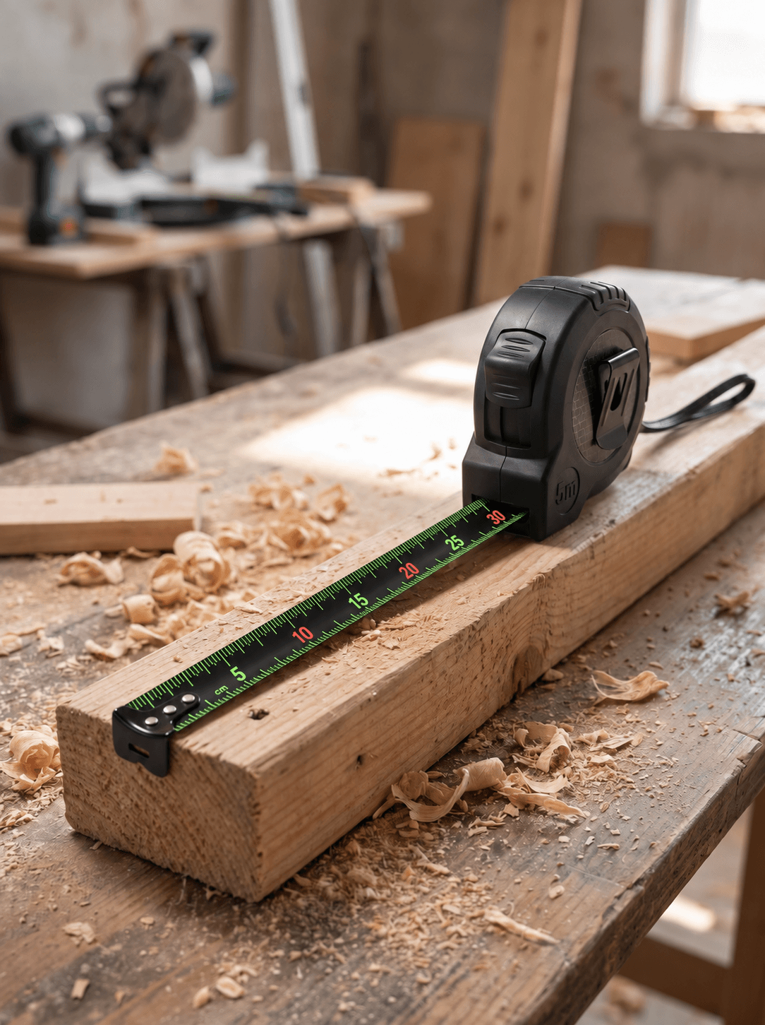 Thick-Blade Metric Jobsite Tape Measure