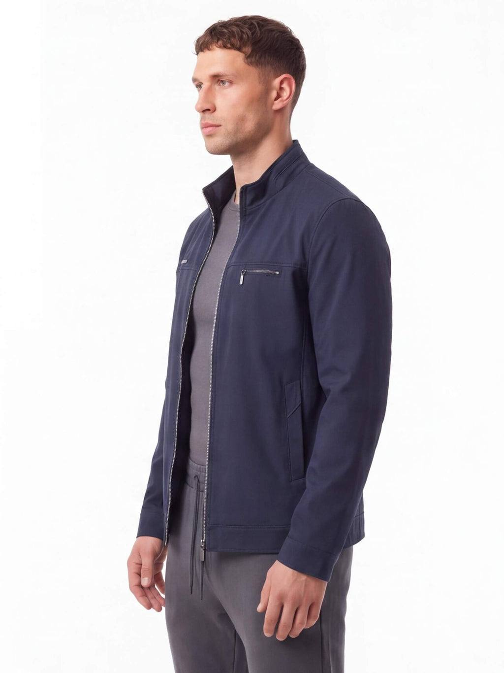 Business Casual Zip Work Jacket