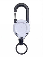 Retractable Work Key Reel with Steel Cable & Carabiner