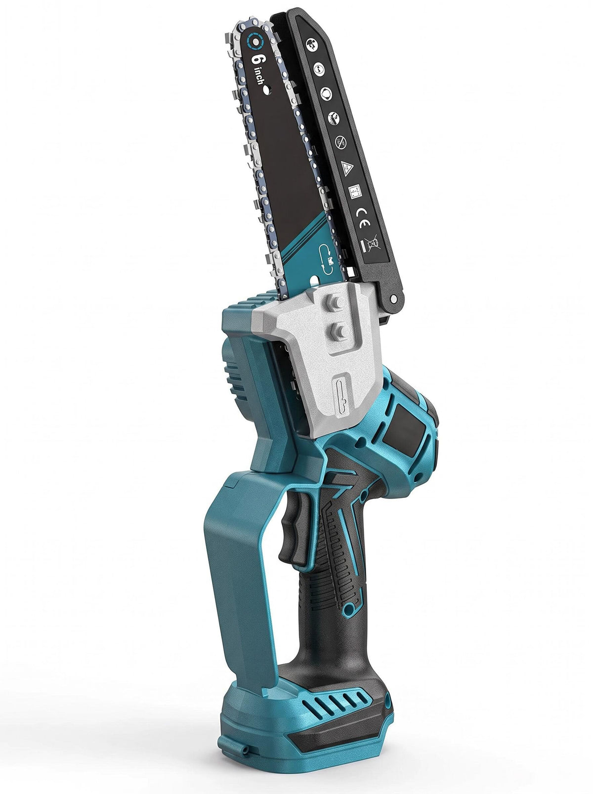 6-Inch Cordless Mini Chainsaw Pruning Kit with Two Batteries