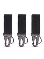 3-Piece Webbing Work Key Holders with Utility Clips