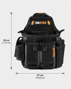 Compact Electrician Tool Pouch with Quick-Hook Attachment