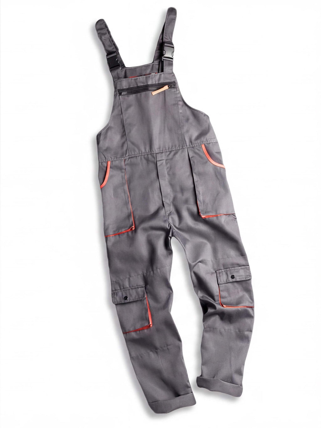 Men's Zip-Front Work Coverall with Utility Pockets
