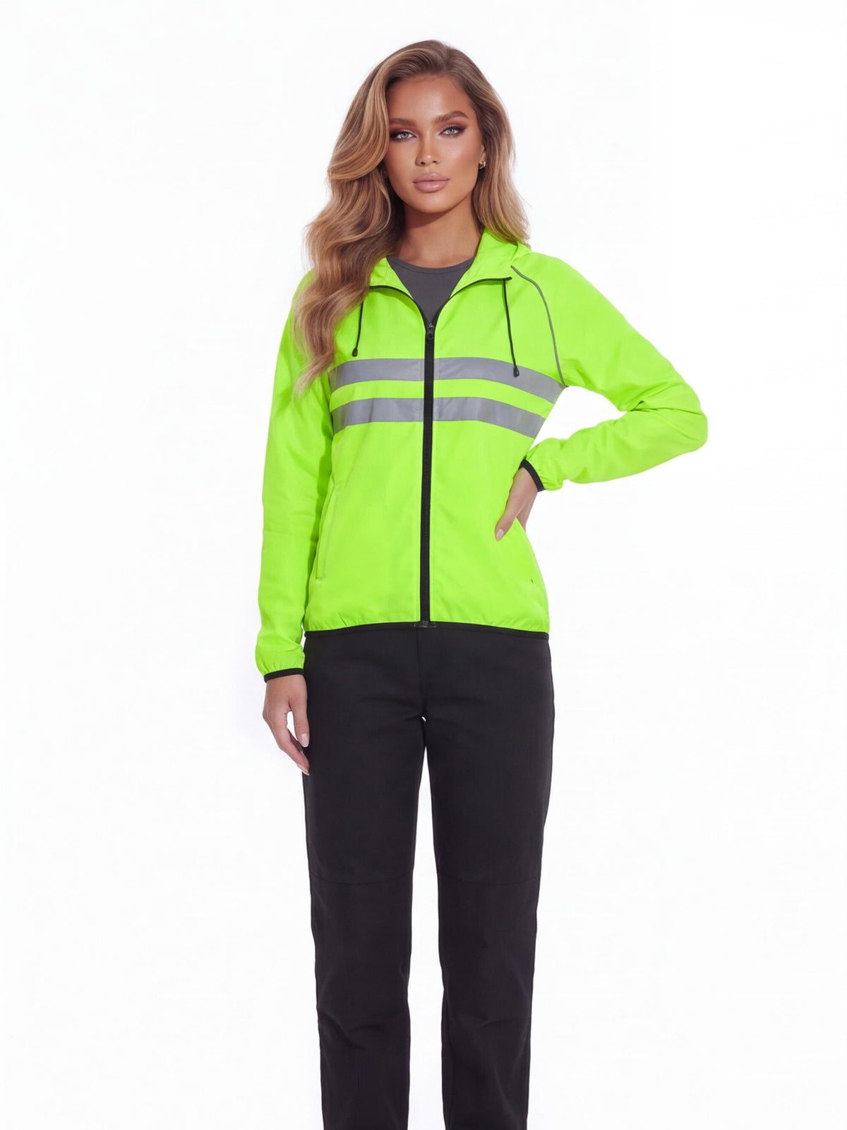 Lightweight Reflective Waterproof Windbreaker Work Jacket