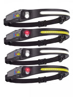 Rechargeable Wave Sensor Work Headlamp with Adjustable Zoom