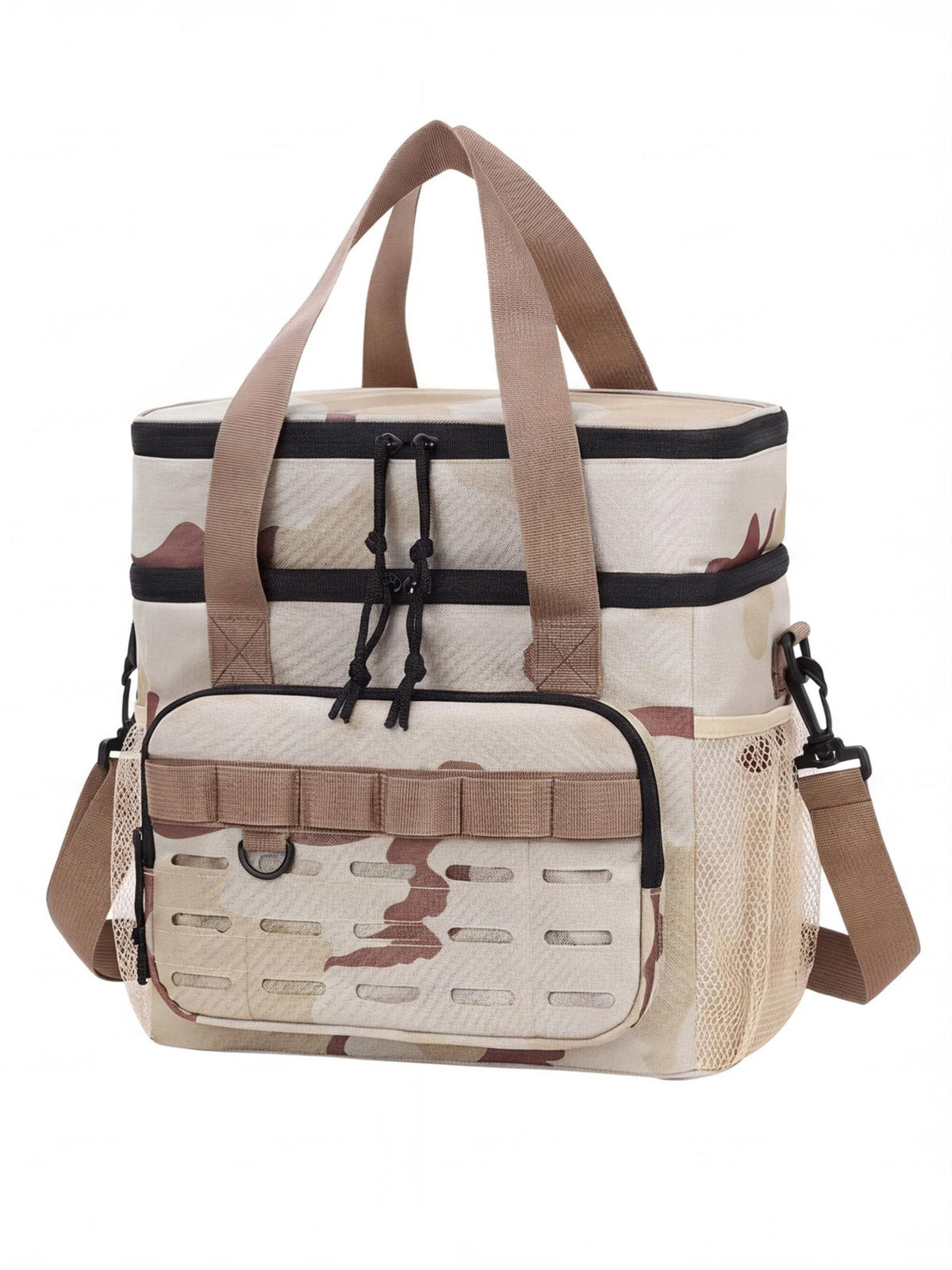 Large-Capacity Work Lunch Cooler with Organizer Pockets