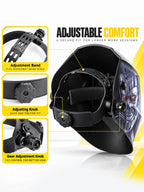 Solar Auto-Darkening Welding Helmet for MIG TIG & Cutting