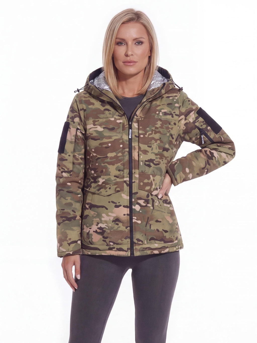 Thickened Windproof Winter Work Parka with Hood