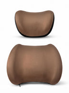 Memory Foam Headrest & Lumbar Support Kit for Drivers