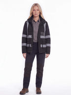 Waterproof Reflective Work Jacket with Detachable Hood